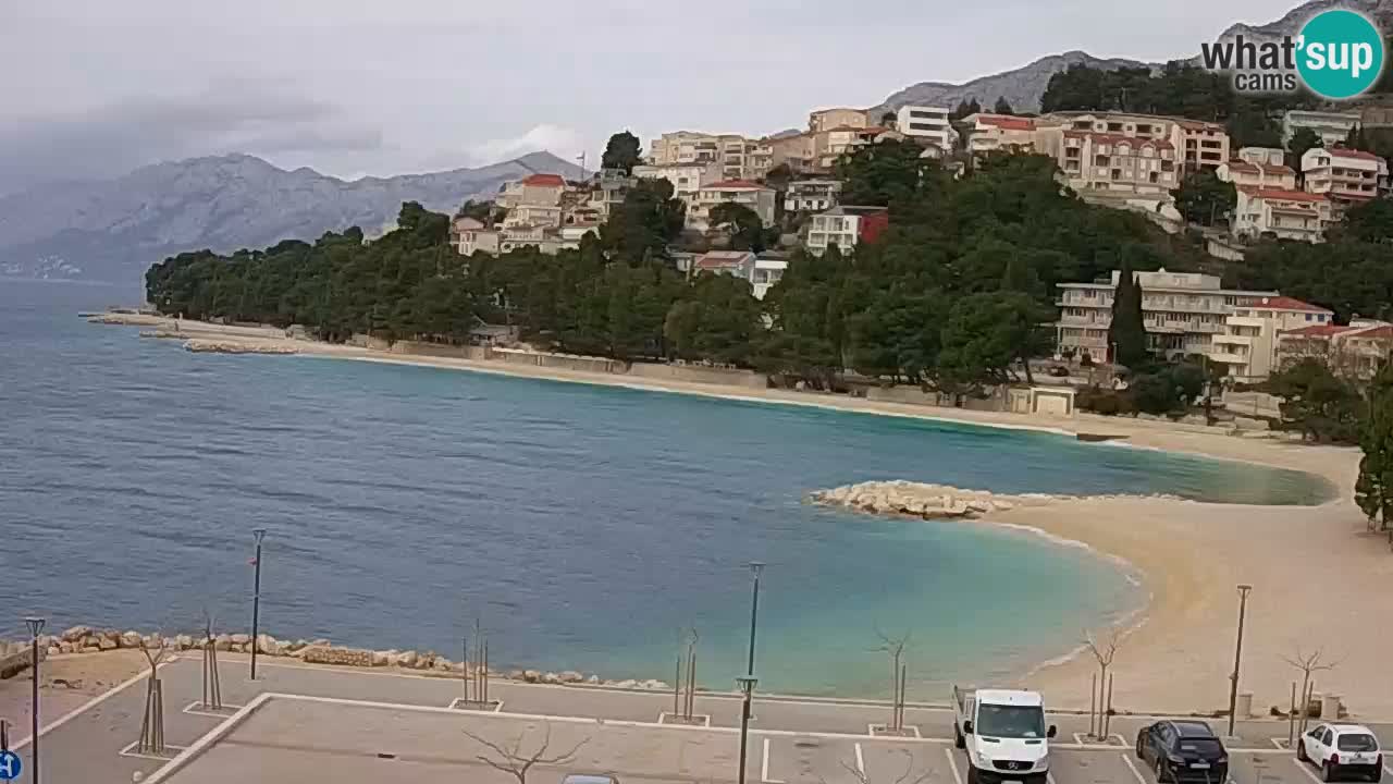 Baška Voda live | webcam spiaggia Podluka