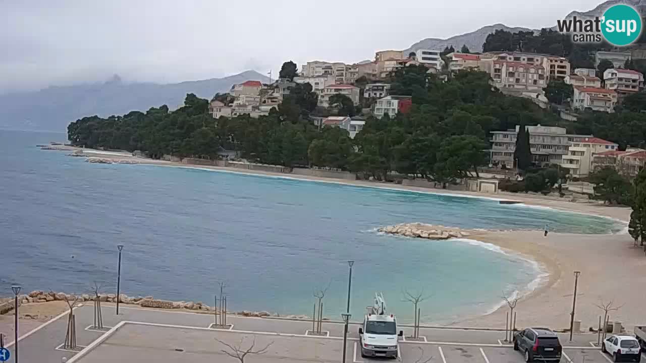 Baška Voda v živo | kamera Podluka plaža