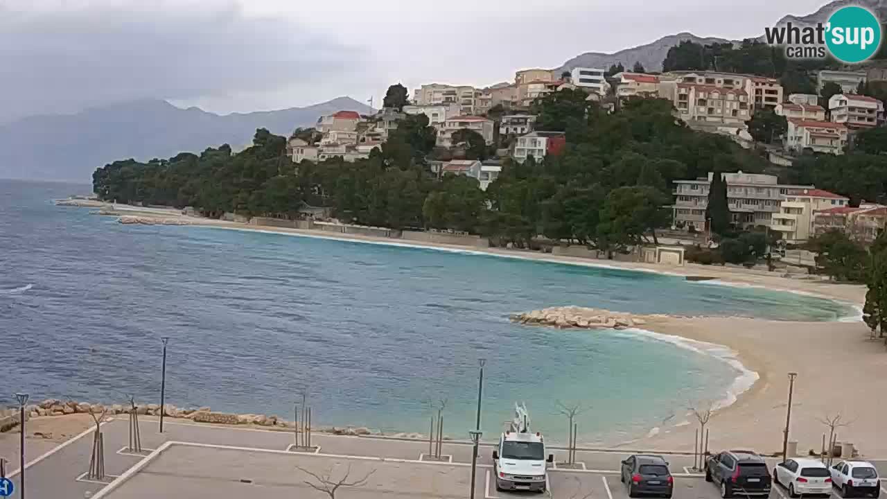 Baška Voda | webcam Podluka Strand