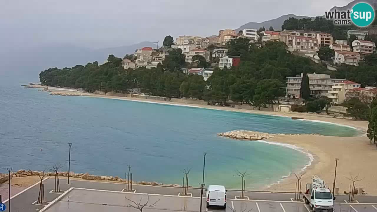 Baška Voda | webcam Podluka Strand