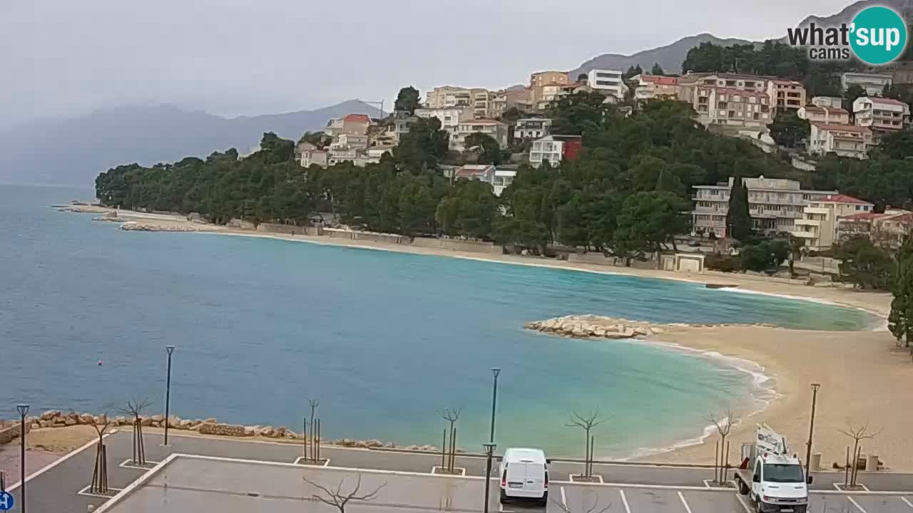 Baška Voda u živo | web kamera plaža Podluka