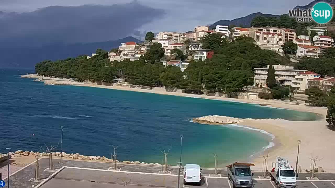 Baška Voda | webcam Podluka Strand