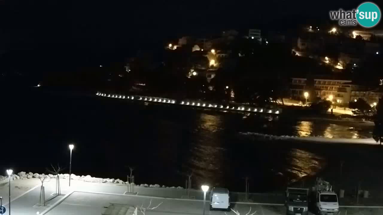 Baška Voda live | webcam spiaggia Podluka