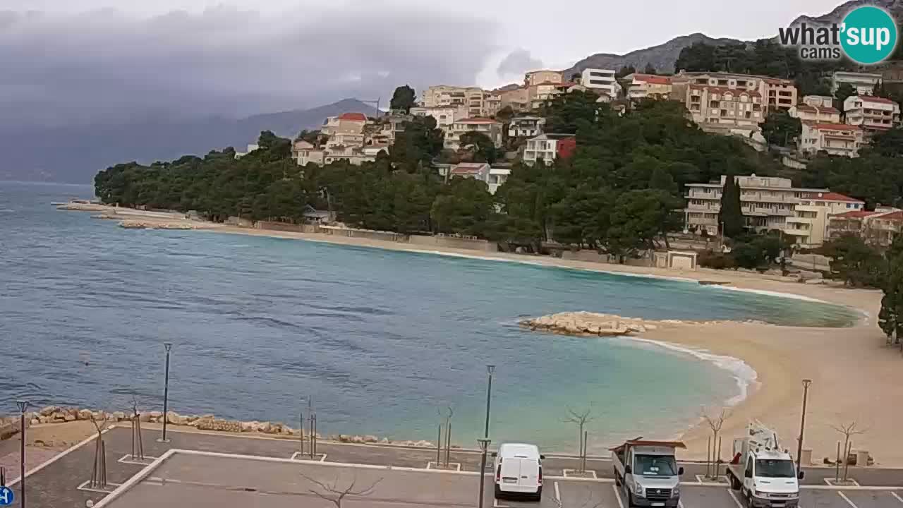 Baška Voda | webcam Podluka Strand