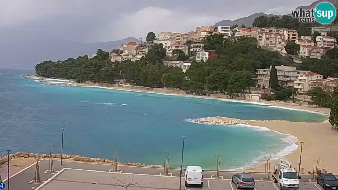 Baška Voda livecam plage Podluka