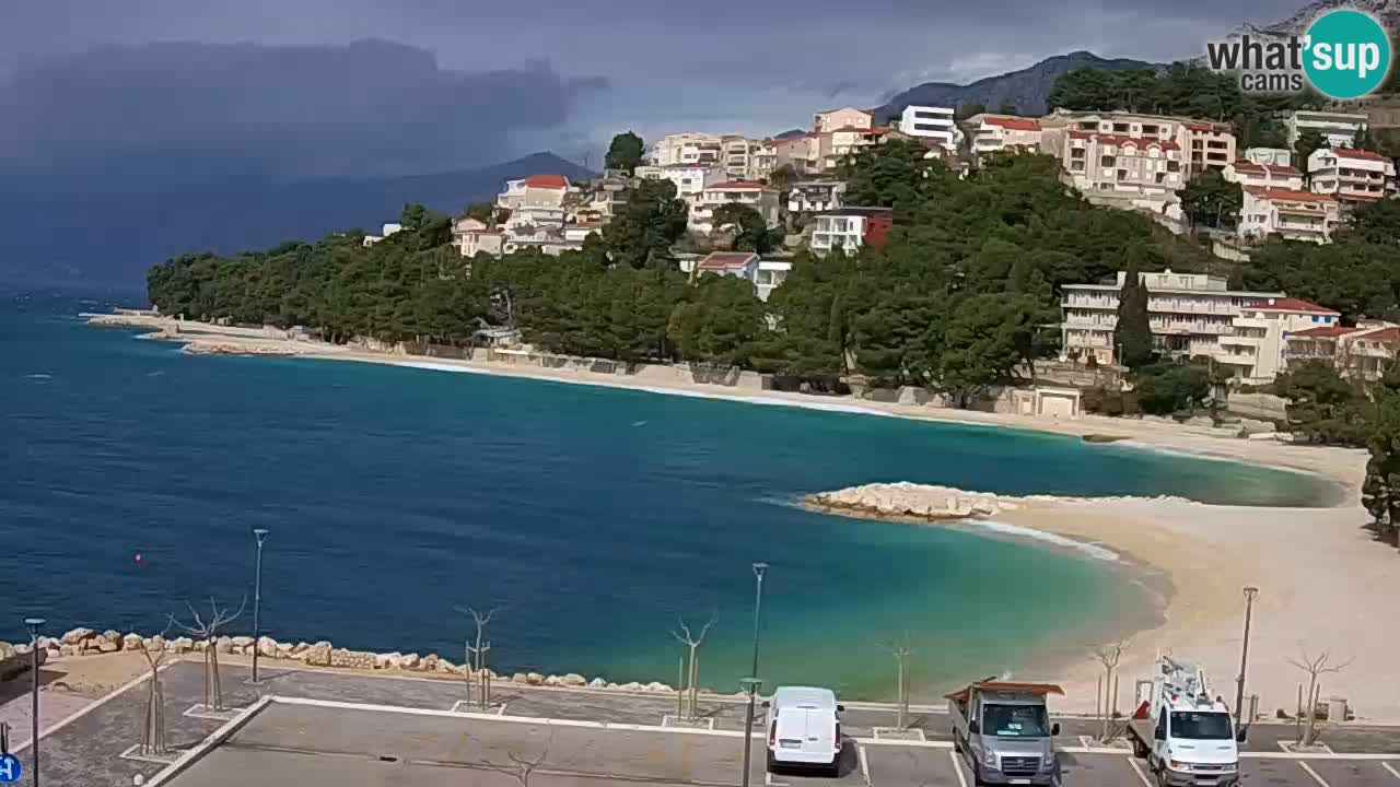 Baška Voda livecam plage Podluka