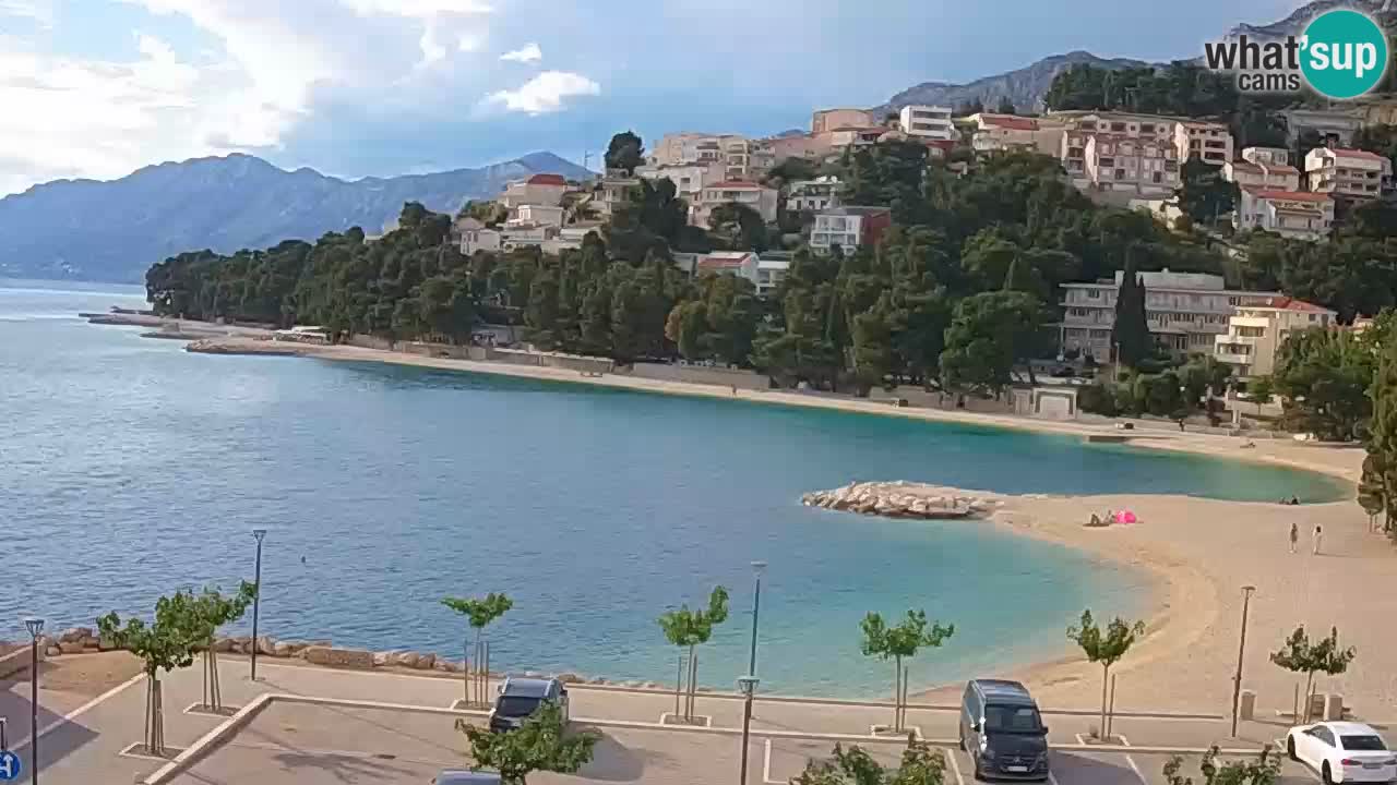 Baška Voda live | webcam spiaggia Podluka