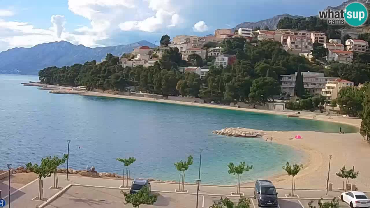 Baška Voda | webcam Podluka Strand