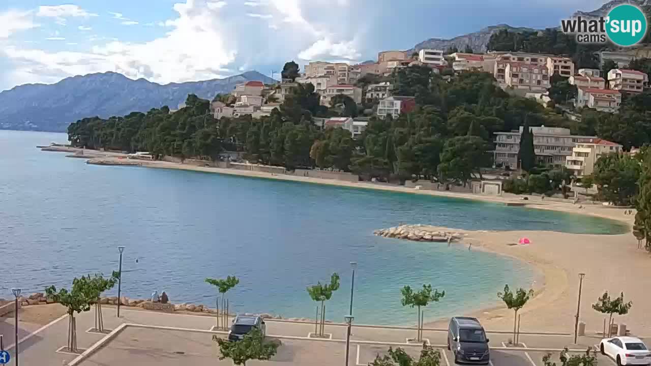 Baška Voda u živo | web kamera plaža Podluka