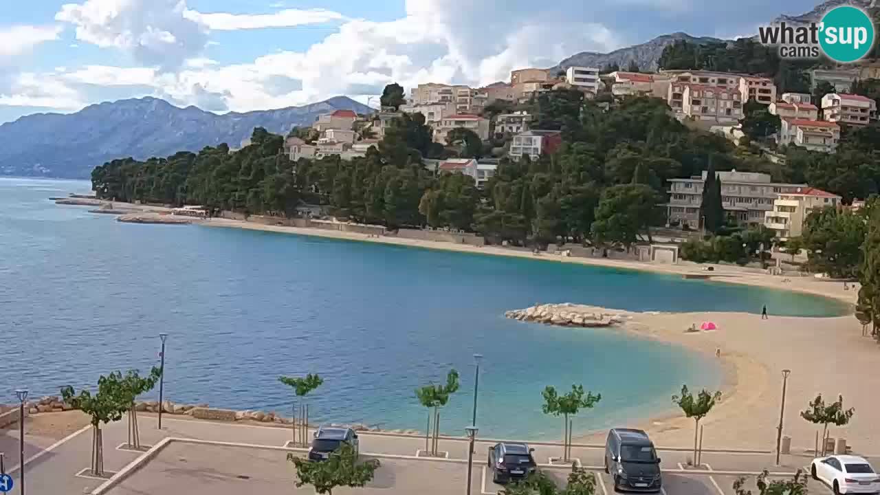 Baška Voda live | webcam spiaggia Podluka