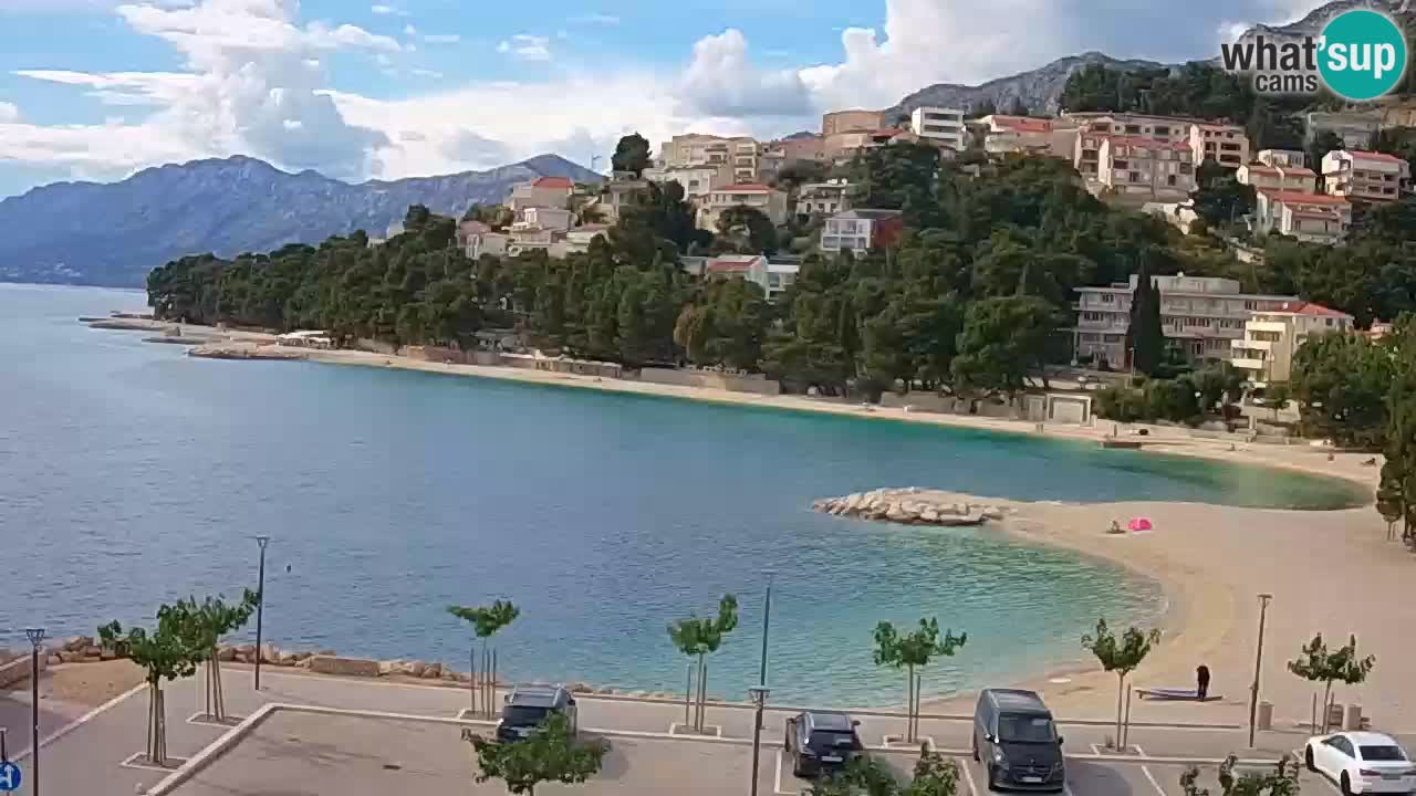 Baška Voda | webcam Podluka Strand