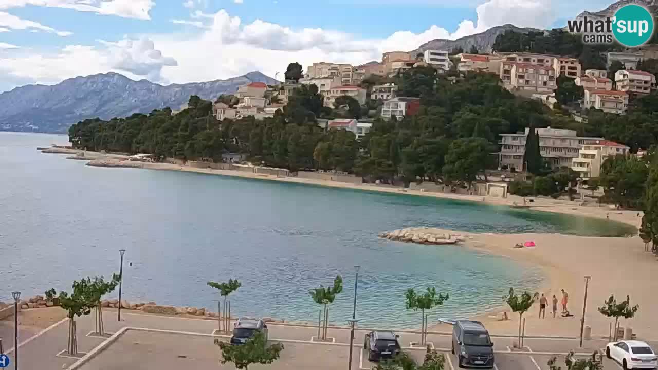 Baška Voda livecam plage Podluka