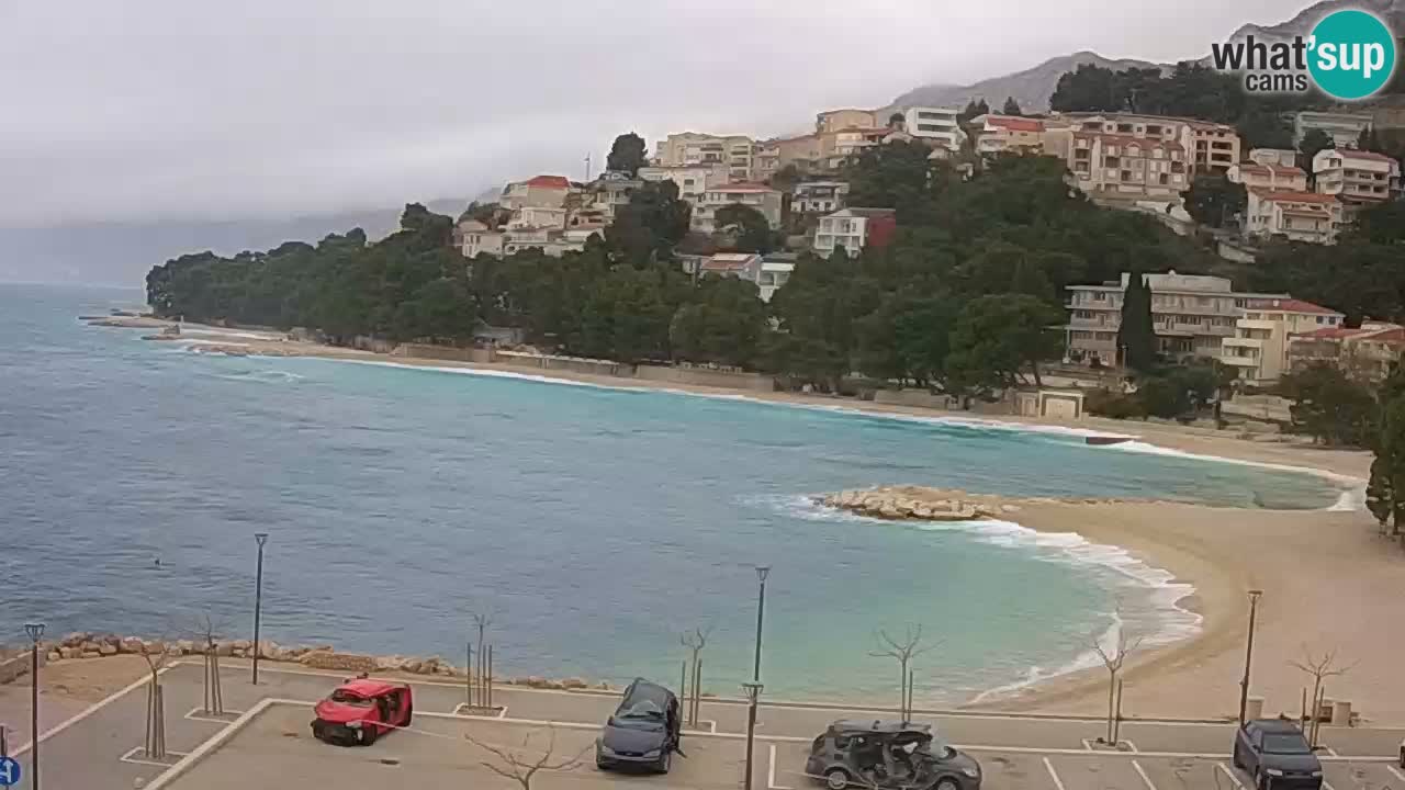 Baška Voda livecam plage Podluka