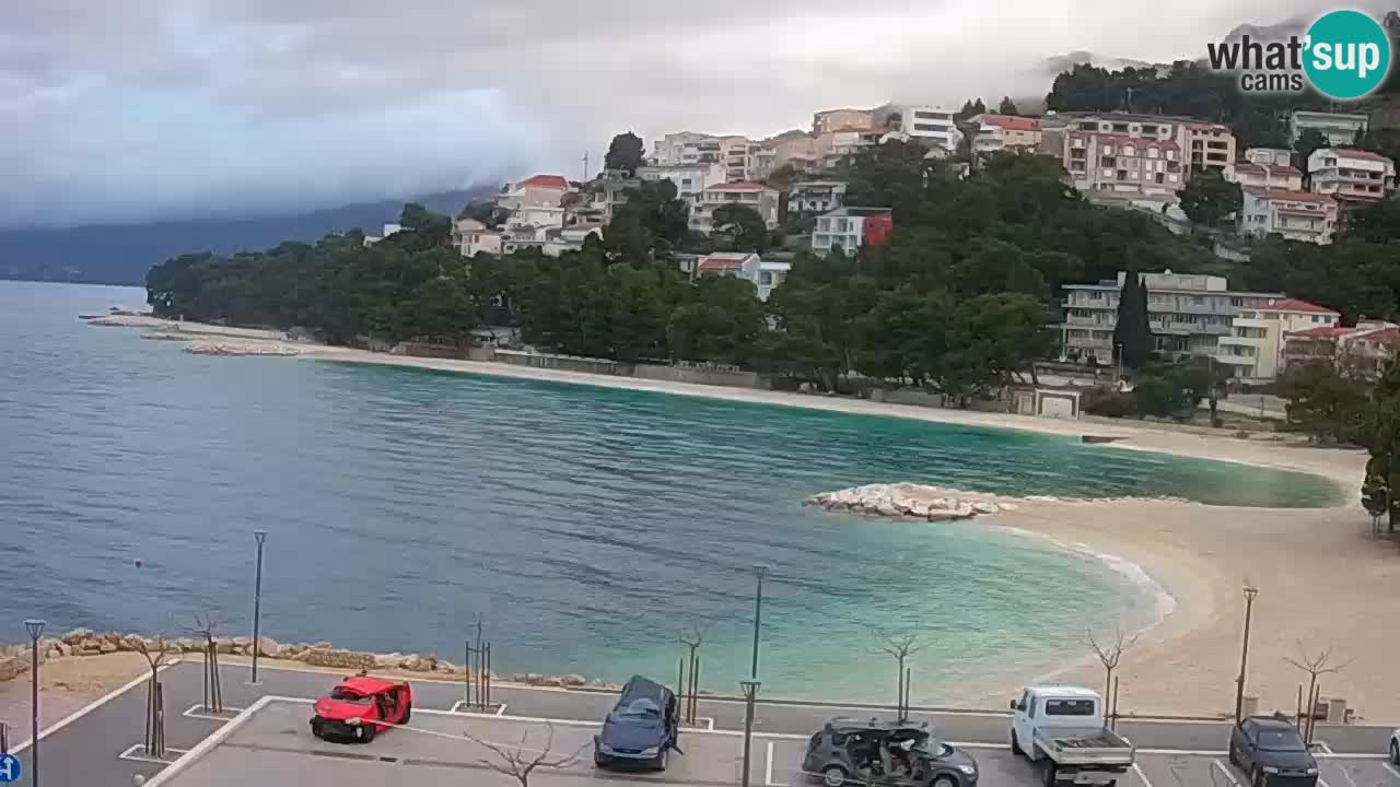 Baška Voda livecam plage Podluka