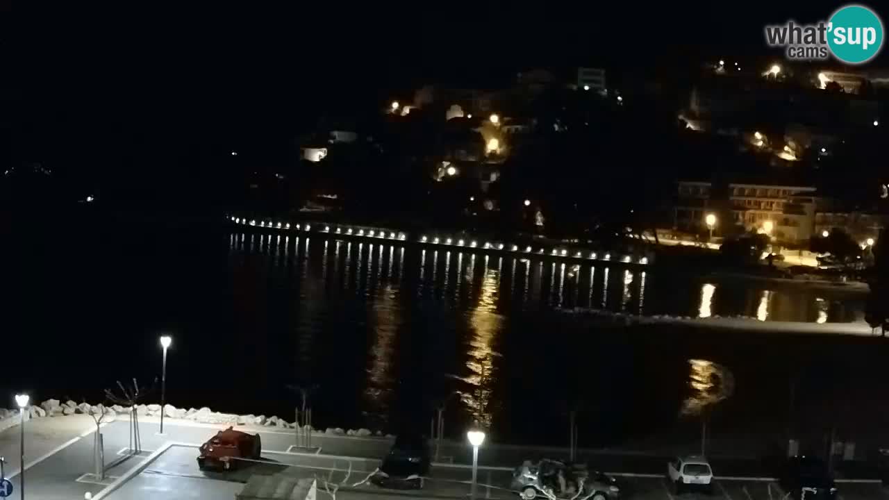 Baška Voda live | webcam spiaggia Podluka