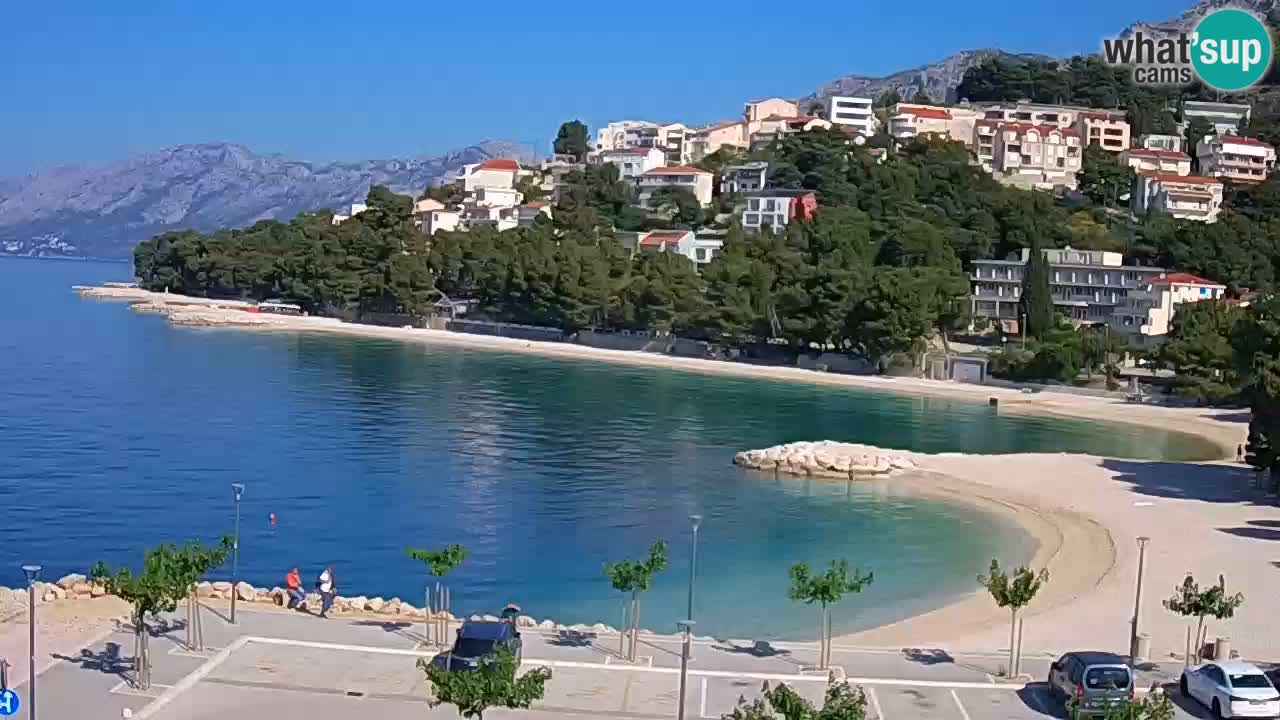 Baška Voda | webcam Podluka Strand