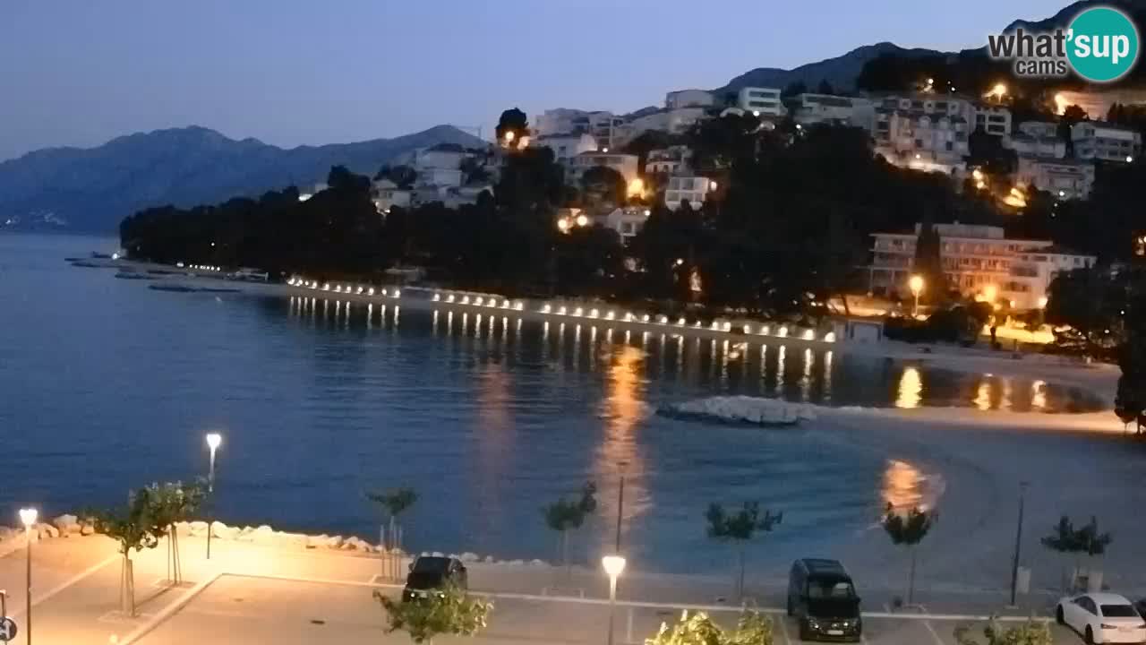 Baška Voda live | webcam spiaggia Podluka