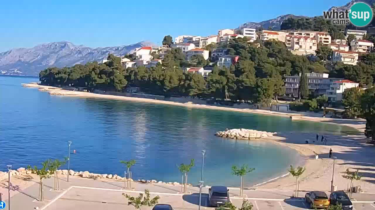 Baška Voda | webcam Podluka Strand