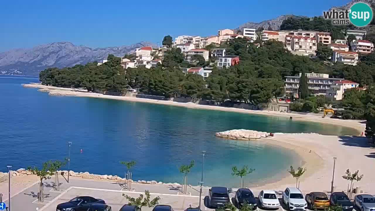 Baška Voda | webcam Podluka Strand