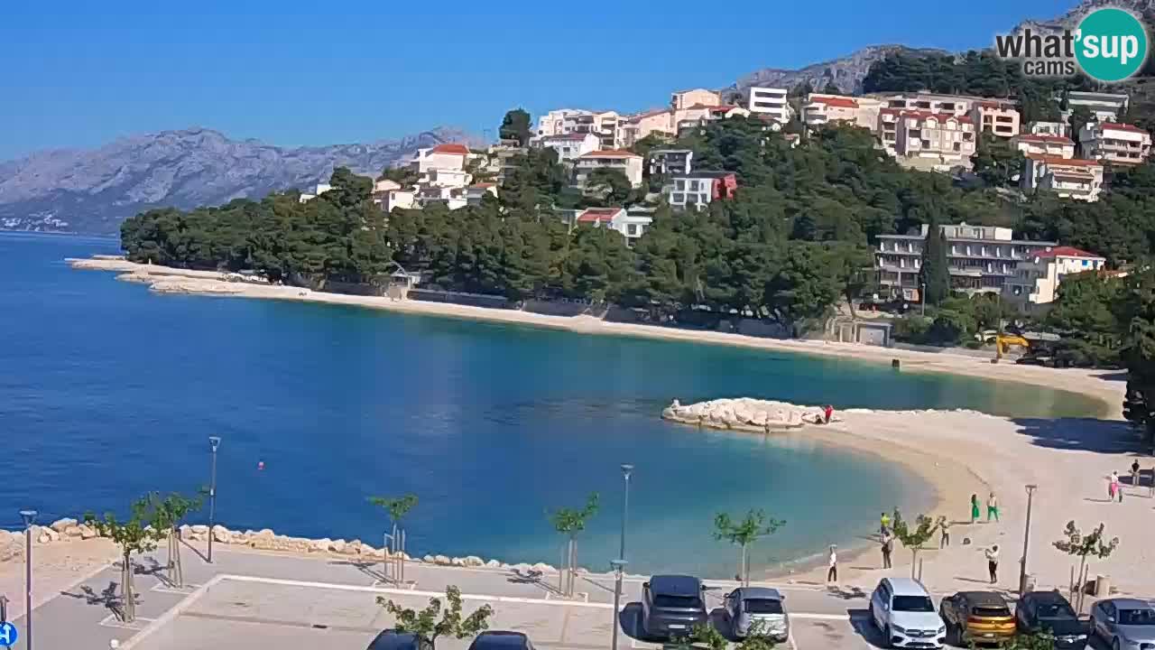 Baška Voda u živo | web kamera plaža Podluka