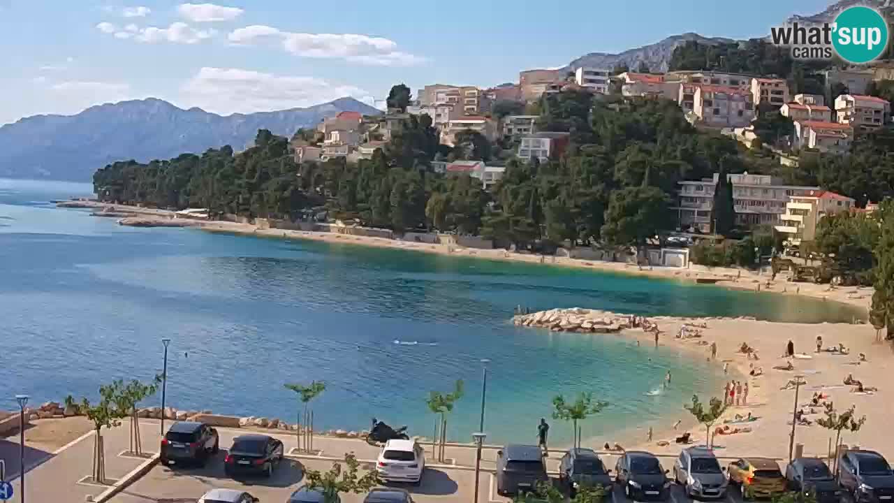 Baška Voda | webcam Podluka Strand