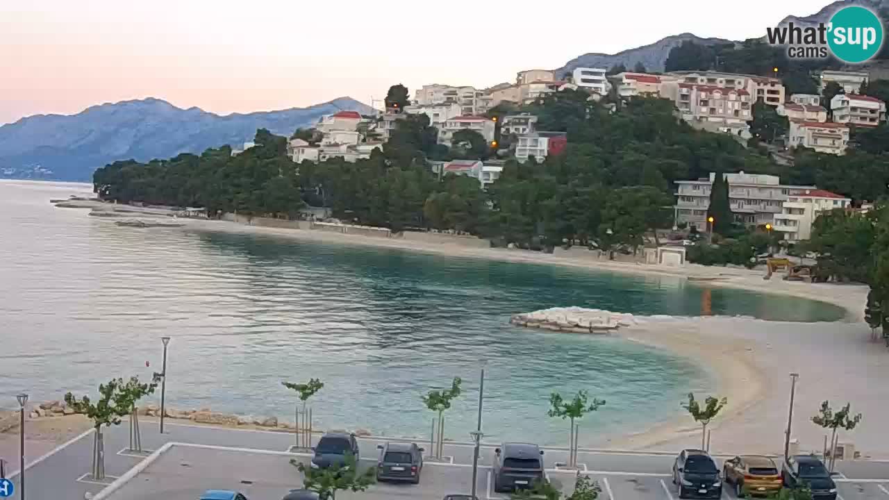 Baška Voda | webcam Podluka Strand