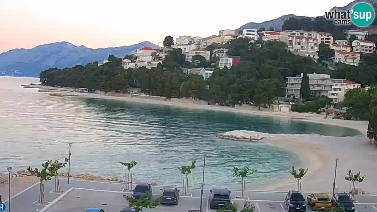 Baška Voda v živo | kamera Podluka plaža