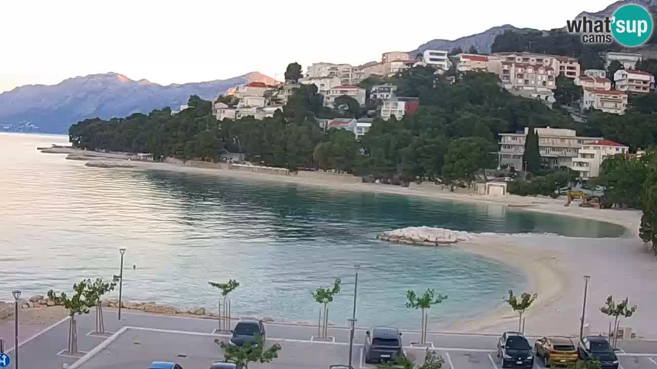 Baška Voda live | webcam spiaggia Podluka
