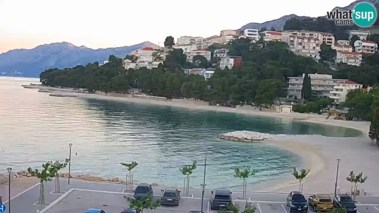Baška Voda live | webcam spiaggia Podluka