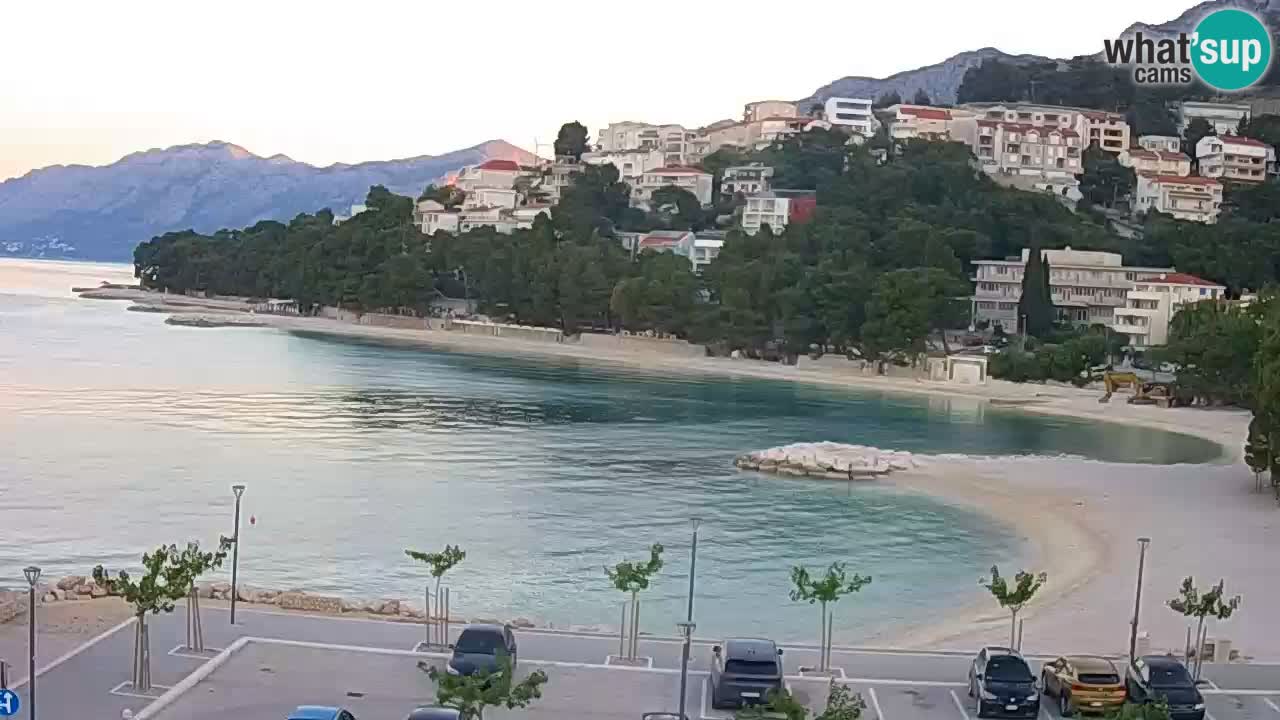 Baška Voda u živo | web kamera plaža Podluka