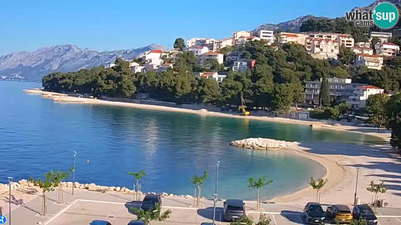 Baška Voda live | webcam spiaggia Podluka