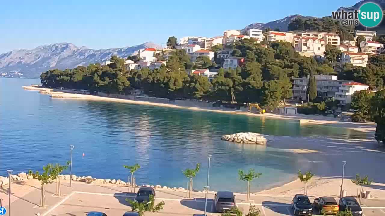 Baška Voda u živo | web kamera plaža Podluka