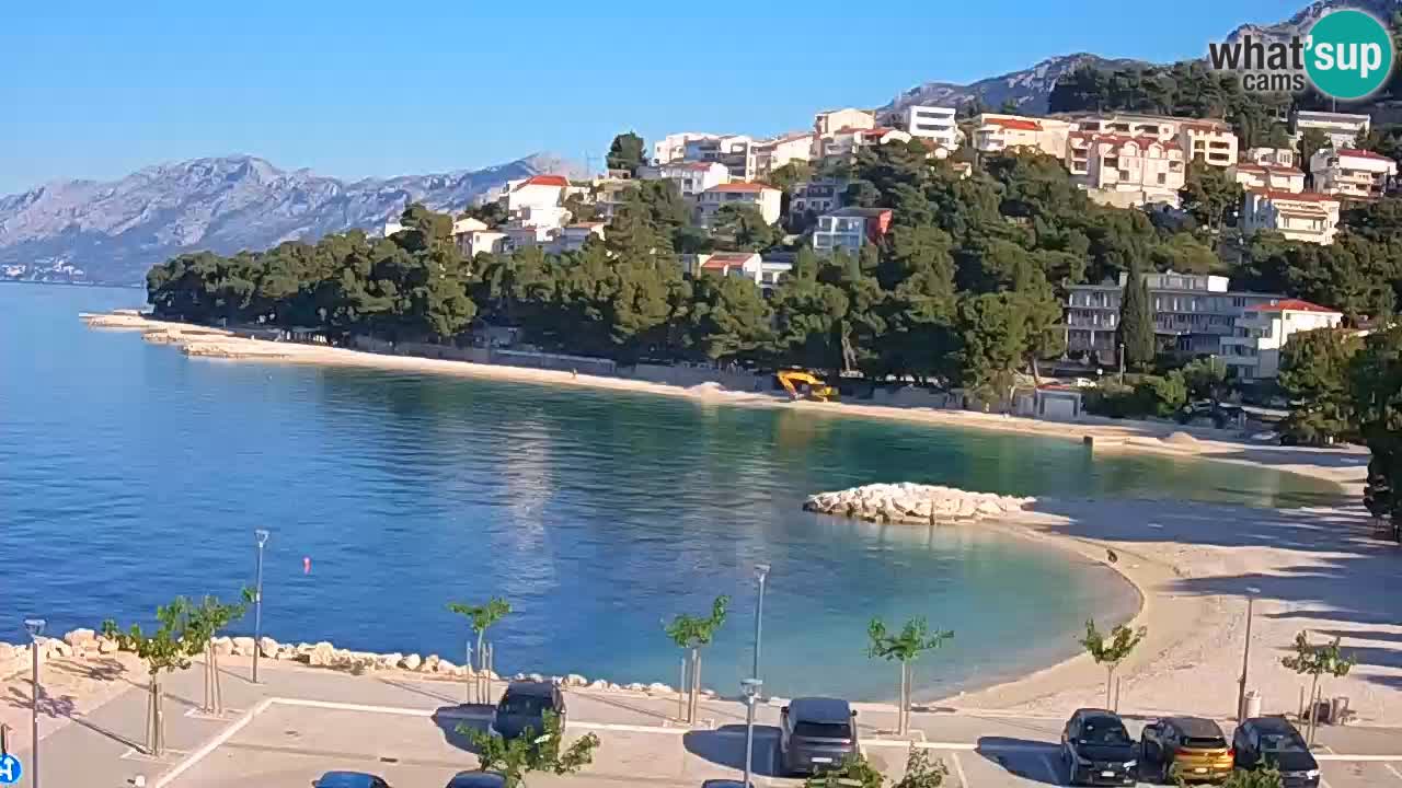 Baška Voda u živo | web kamera plaža Podluka
