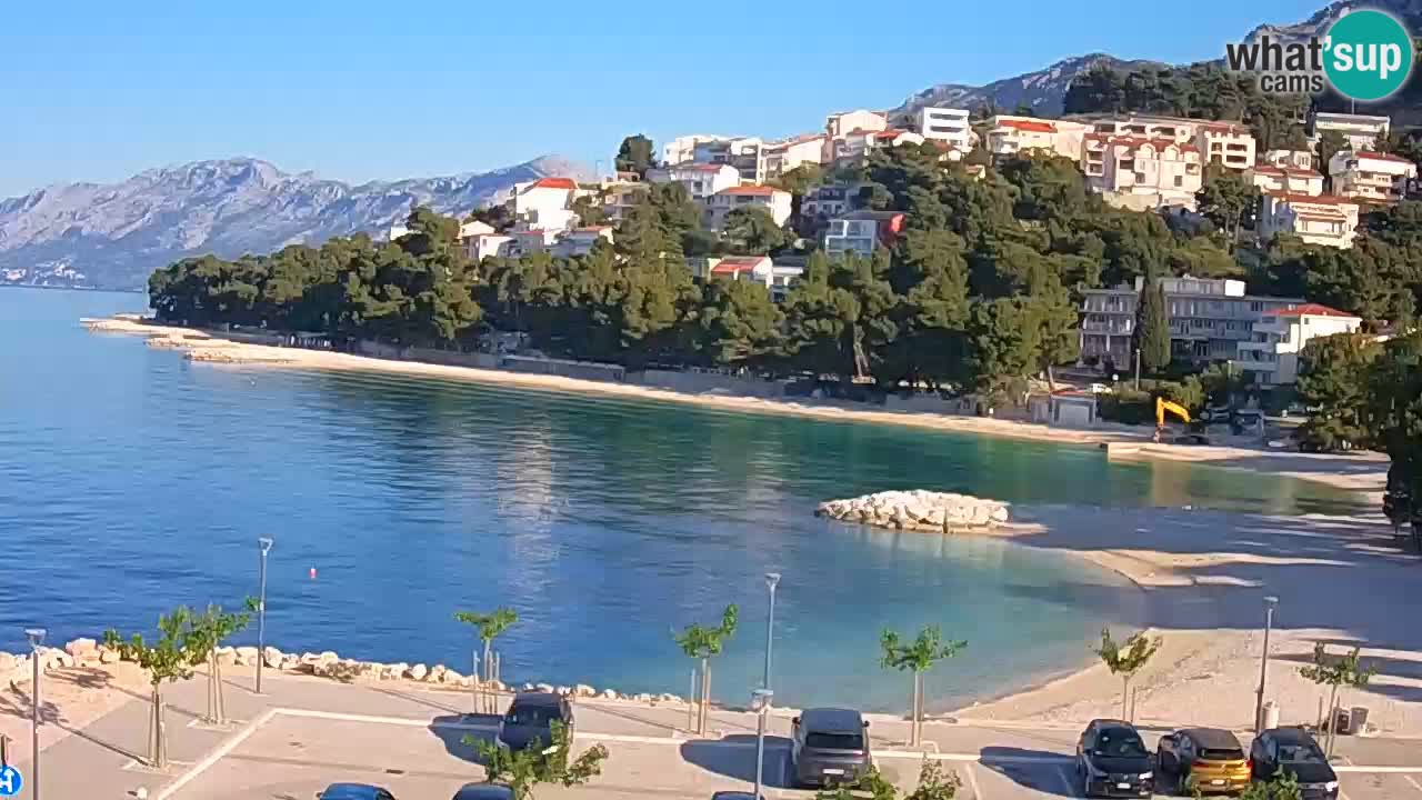 Baška Voda | webcam Podluka Strand