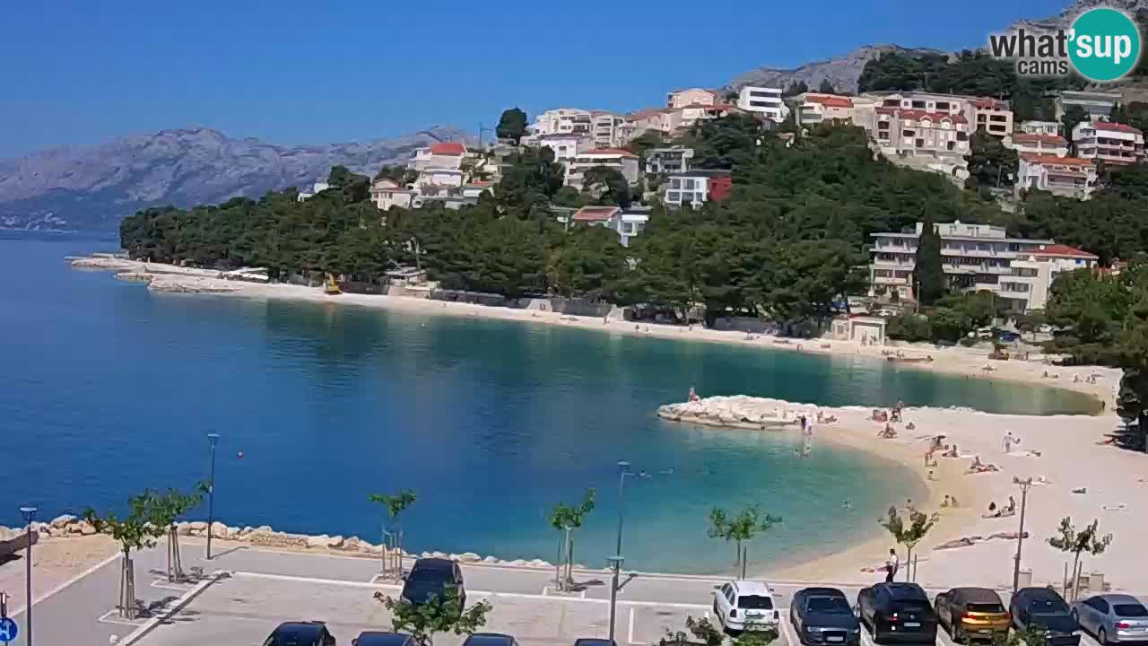 Baška Voda live | webcam spiaggia Podluka