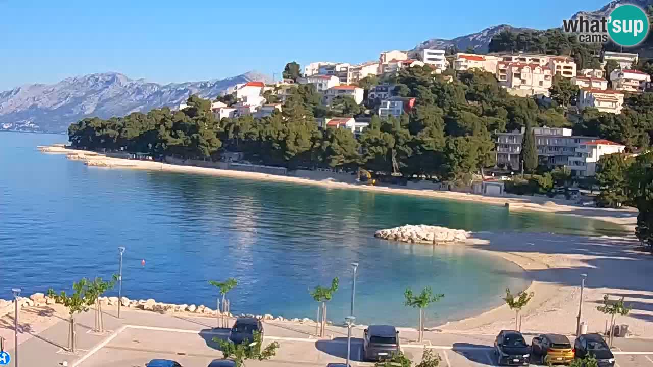 Baška Voda | webcam Podluka Strand
