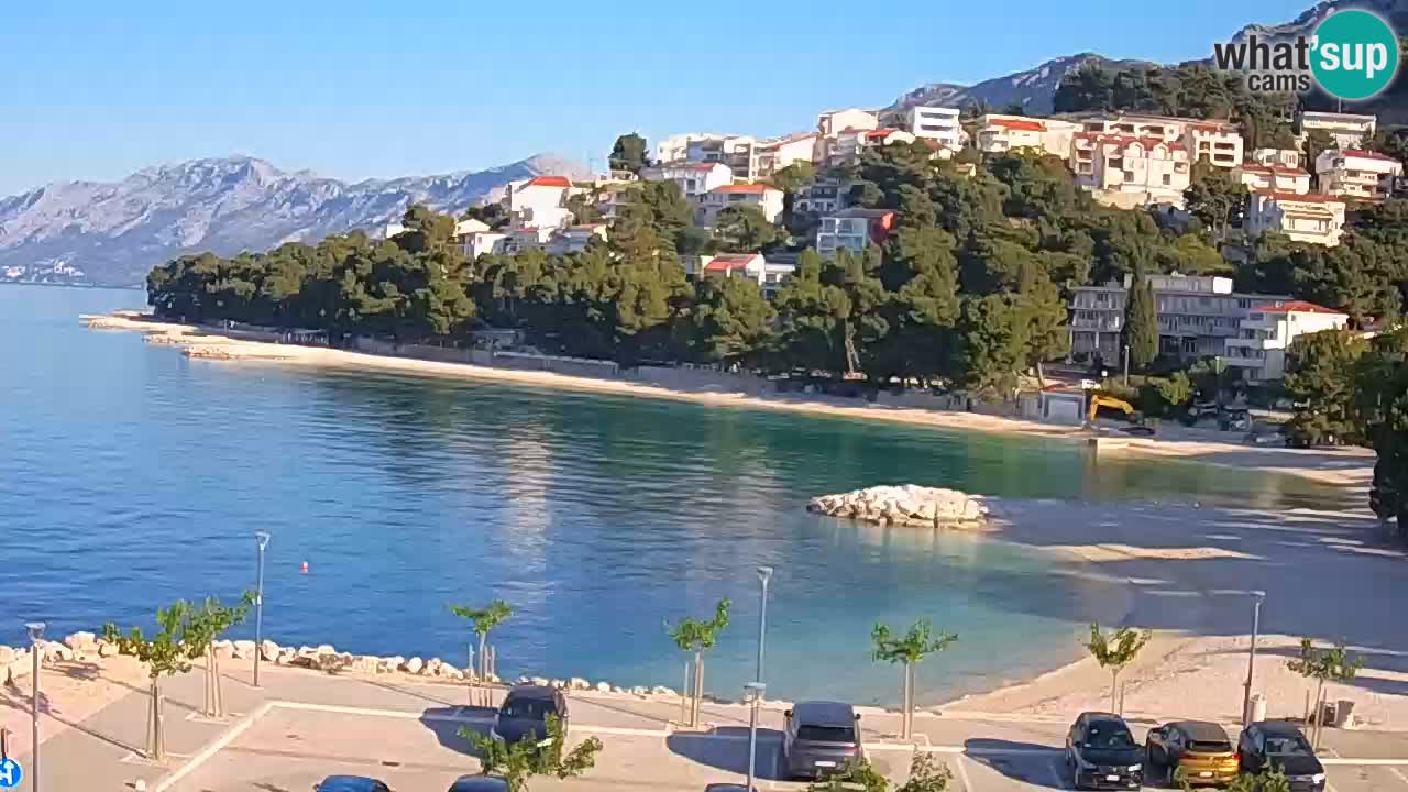 Baška Voda | webcam Podluka Strand