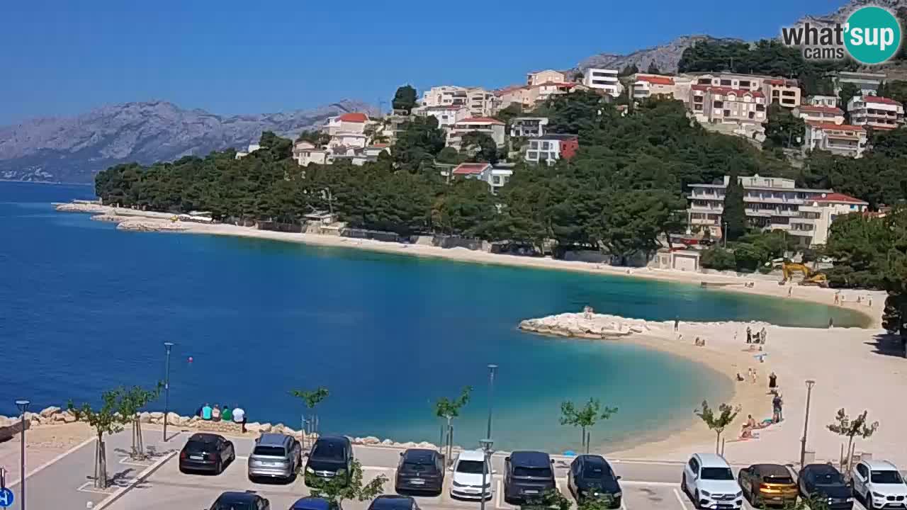 Baška Voda u živo | web kamera plaža Podluka