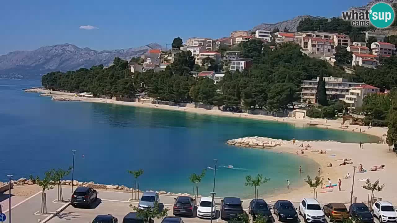 Baška Voda u živo | web kamera plaža Podluka