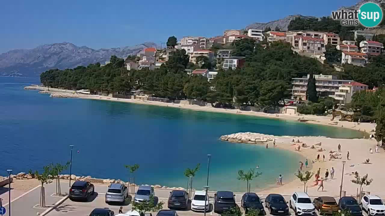 Baška Voda u živo | web kamera plaža Podluka