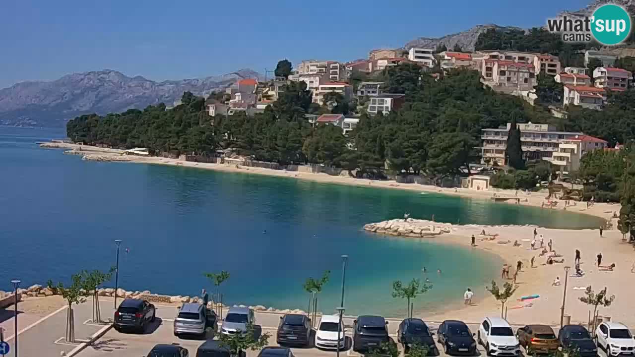 Baška Voda u živo | web kamera plaža Podluka