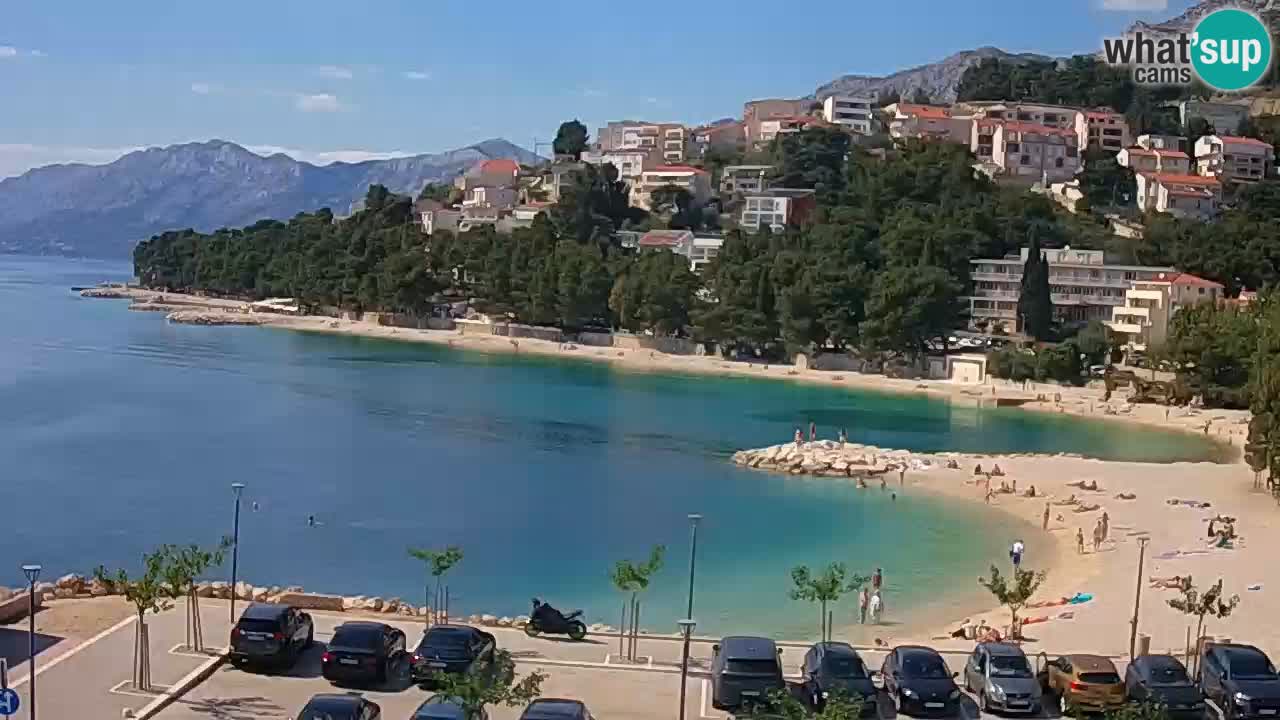 Baška Voda live | webcam spiaggia Podluka