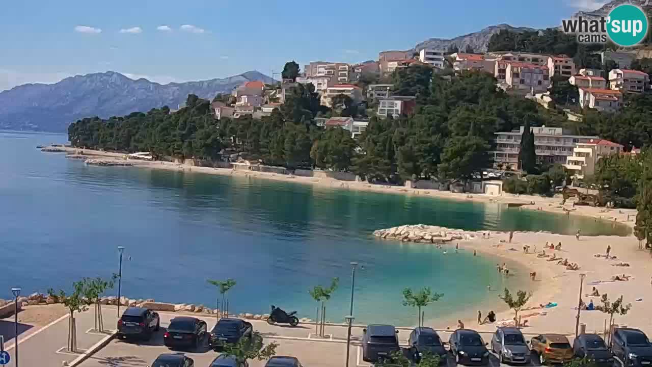 Baška Voda u živo | web kamera plaža Podluka