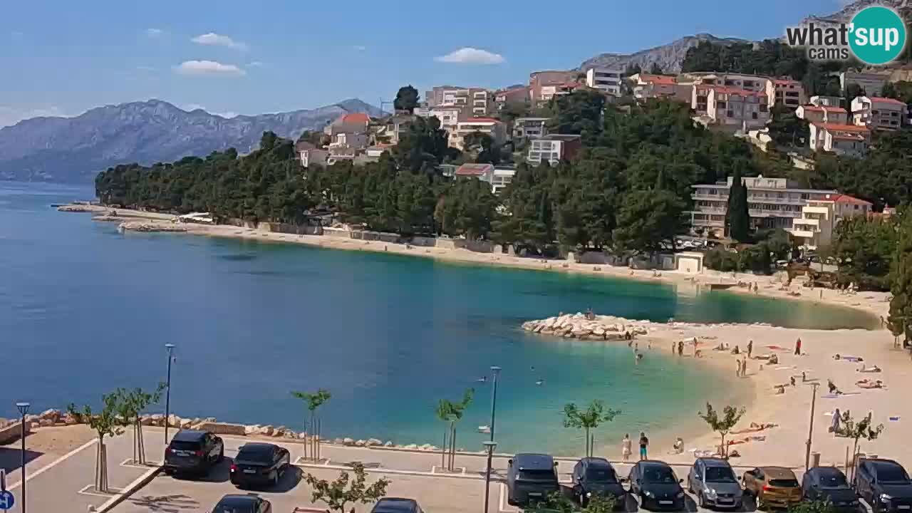 Baška Voda | webcam Podluka Strand