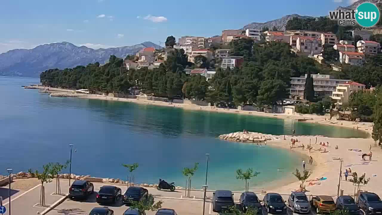 Baška Voda v živo | kamera Podluka plaža