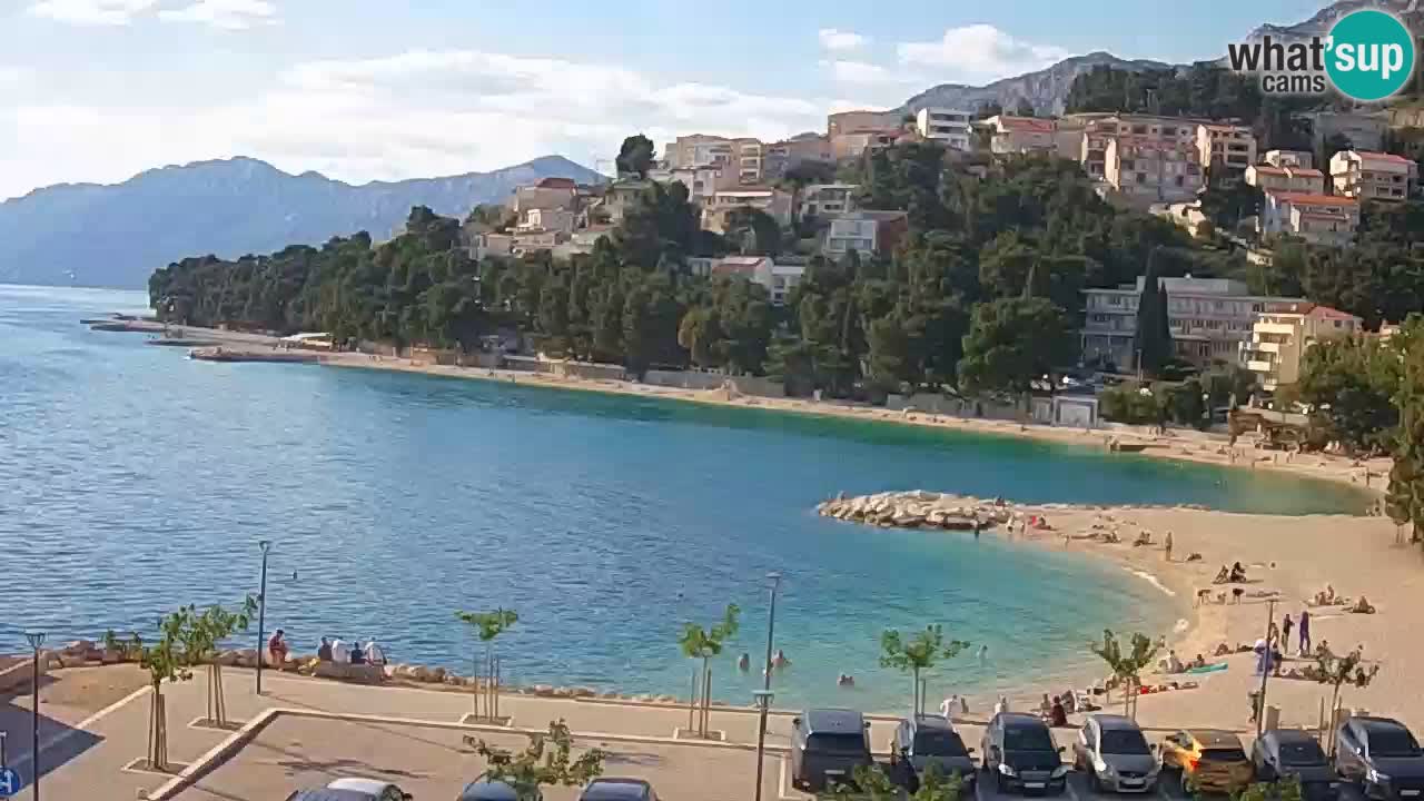Baška Voda | webcam Podluka Strand