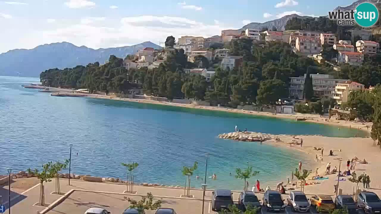 Baška Voda livecam plage Podluka