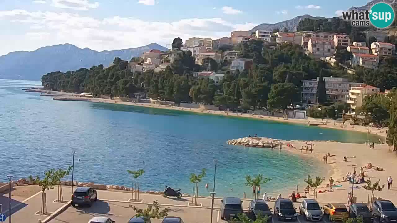 Baška Voda livecam plage Podluka