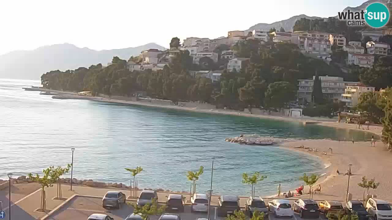 Baška Voda | webcam Podluka Strand