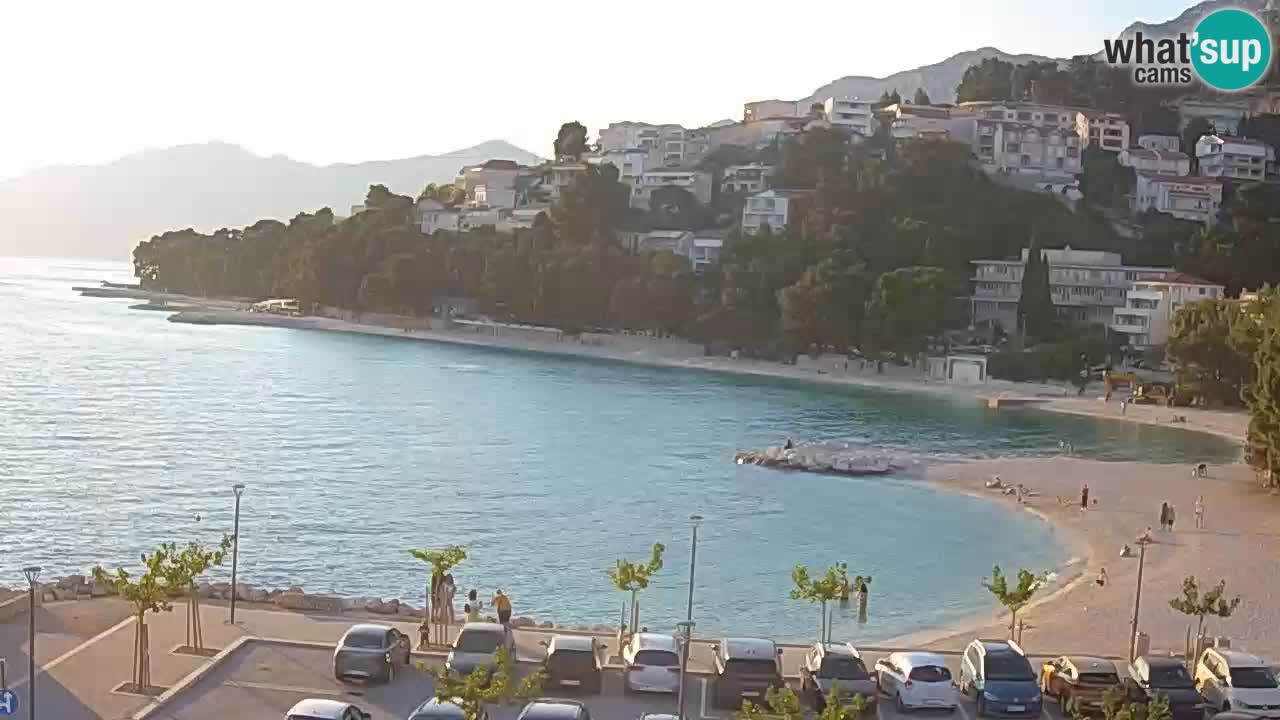 Baška Voda v živo | kamera Podluka plaža